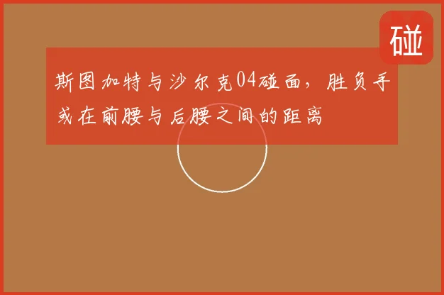 斯图加特与沙尔克04碰面,胜负手或在前腰与后腰之间的距离
